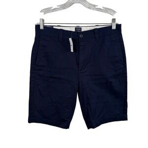 NWT J.Crew Chino Shorts Mens 30 Navy Cotton Stretch Nautical Preppy Minimalist